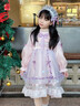 安妮優(yōu)兒（Anneyol）女童冬裝連衣裙2025新款冬季加絨洛麗塔公主裙女孩童裝春秋款裙子 粉色加絨 140 曬單實(shí)拍圖