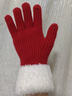 恒源祥羊毛手套女士2025新款秋冬季保暖可觸屏手套送禮精美禮盒裝 紅色 均碼 曬單實(shí)拍圖
