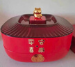 京蔻迪德國品質(zhì)喬遷新居果盤(pán)紅色2024新款干果盤(pán)家用喜糖堅果收納盒大號 喜慶紅一層+牙簽盒+可旋轉 曬單實(shí)拍圖