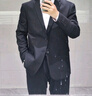 羅蒙西服套裝男士修身職業(yè)正裝西裝套裝商務(wù)伴郎服新郎服結婚禮服男裝 曬單實(shí)拍圖