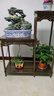 風(fēng)之竹新中式花架客廳落地式置物架陽(yáng)臺實(shí)木擺件花臺植物裝飾多層花盆架 【高低組合款】實(shí)木胡桃色74長(cháng) 曬單實(shí)拍圖