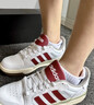 adidas ENTRAP美式校園風(fēng)運動(dòng)少年感復古籃球風(fēng)板鞋男女阿迪達斯 白色/紅色   40.5 曬單實(shí)拍圖
