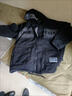 NASALIKE冬季中長(cháng)款牛仔外套男加絨加厚寬松潮流大碼派克服學(xué)生青少年棉服 918黑色 加絨加厚 3XL 140-160斤左右 曬單實(shí)拍圖
