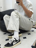 回力男鞋帆布鞋男款2025秋季新款經(jīng)典休閑百搭運動(dòng)軟底舒適板鞋子男 黑米 42 曬單實(shí)拍圖