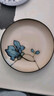 舍里美式陶瓷手繪西餐盤(pán)子圓盤(pán)彩色牛排盤(pán)湯盤(pán)菜盤(pán)沙拉盤(pán)微波爐餐盤(pán) 木蘭-深盤(pán) 8英寸 單個(gè)入 曬單實(shí)拍圖