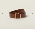 沐家日本無(wú)印MUJI無(wú)印良品品新款休閑男女簡(jiǎn)約百搭皮帶褲腰帶棕色裝飾 咖啡色 105cm 曬單實(shí)拍圖
