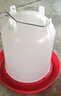 雞用飼料筒飲水器養雞自動(dòng)飲水器小雞鴨鵝喂食神器喝水壺食槽水槽 30斤特厚飲水壺 曬單實(shí)拍圖