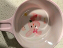 五和粉萌兔兒童餐具兒童碗3-6歲女孩小兔子輔食碗寶寶碗分格餐盤(pán)卡通 曬單實(shí)拍圖