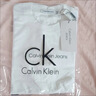 CALVIN KLEIN JEANS重磅純棉CK長(cháng)袖T恤男女新款字母印花上衣寬松百搭學(xué)生打底長(cháng)袖T恤 白色ck長(cháng)袖 XL 曬單實(shí)拍圖