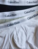 Calvin Klein內衣男士ck三條裝提花棉質(zhì)防夾臀低腰平角內褲U2664 XL 禮物 曬單實(shí)拍圖