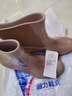 上?；亓?23短筒雨鞋女防水防滑pvc耐磨雨靴塑膠防摔中筒女款批發(fā) 523卡其色 39 曬單實(shí)拍圖