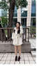 Lily Wei【偷個(gè)月亮】甜美文藝粗跟短靴學(xué)院風(fēng)舒適百搭時(shí)裝靴大碼 深棕色【跟高7cm】 單層 36 曬單實(shí)拍圖