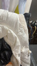 香影白色羽絨馬甲女2025冬季新款90白鴨絨毛絨拼接新中式盤(pán)扣外套 鷺白 L 165/88A/110-125斤 曬單實(shí)拍圖
