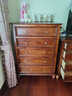 耀趣美式九斗柜全實(shí)木七斗柜臥室儲物柜收納柜客廳六斗復古抽屜柜斗櫥 全實(shí)木五斗柜0.86米 胡桃色 曬單實(shí)拍圖
