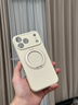 艾德加適用蘋(píng)果17promax手機殼ai相機獨立按鍵液態(tài)硅膠磁吸支架防摔保護套全包高端男女款掛繩高級感新款 粉色-高端磁吸支架-同款掛繩 蘋(píng)果16promax 曬單實(shí)拍圖