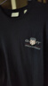 GANT【100%棉】甘特春季休閑刺繡柔軟內搭經(jīng)典純色圓領(lǐng)長(cháng)袖男T恤 433夜藍色 L 曬單實(shí)拍圖
