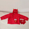 G.DUCKKIDS滿(mǎn)月寶寶衣服純棉男女新生兒連體衣紅百天嬰兒衣服秋冬喜慶春秋款 紅單層神龍帶福--含帽+襪 春秋款 66cm 曬單實(shí)拍圖