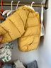 兒童加絨棉服嬰兒外穿衣服寶寶加厚防風(fēng)棉衣男女童裝秋冬季夾棉襖 黃色 內有加絨 80 曬單實(shí)拍圖