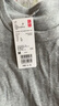 優(yōu)衣庫女裝柔軟羅紋圓領(lǐng)T恤長(cháng)袖純色基礎款474400 479590 470124 479590/03灰色 M 曬單實(shí)拍圖