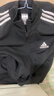 adidas休閑舒適毛圈布立領(lǐng)長(cháng)袖套裝男女秋季阿迪達斯官方輕運動(dòng)   黑色（選大一碼)   M 曬單實(shí)拍圖