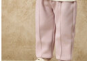 童泰女寶寶褲子春秋季兒童長(cháng)褲女童休閑外出加絨束口褲加厚童裝 紫色 100 曬單實(shí)拍圖