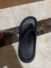 樸西厚底人字拖女外穿夏季2025新款防滑海邊沙灘鞋增高夾腳涼拖鞋女款 珍珠黑 【百搭之王】 35-36 曬單實(shí)拍圖