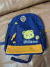 巴豆巴豆（Badoubadou）兒童書(shū)包3-6歲幼兒園中大班男童一年級防水女孩輕便減壓韓 深藍色小熊中號 4-7歲 曬單實(shí)拍圖