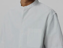 優(yōu)衣庫男裝女裝棉麻條紋立領(lǐng)襯衫/短袖襯衣開(kāi)衫休閑25新款474529 01 乳白色 XL /180/108B 曬單實(shí)拍圖