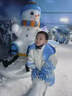 曇蓓漫玩雪手套兒童滑雪手套加厚保暖男女小孩加絨防水防寒戶(hù)外騎行手套 兒童滑雪手套（藍色） L碼【適合4-7歲】 曬單實(shí)拍圖