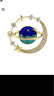 Royal sasa皇家莎莎小領(lǐng)針星球別針胸針女領(lǐng)扣胸花襯衣領(lǐng)口防走光扣針配飾夏 曬單實(shí)拍圖