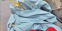 G.DUCKKIDS小黃鴨女童秋裝套裝新款4-6歲3寶寶衣服秋季兒童衛衣連帽運動(dòng)一套 后背大熊針織套裝灰色 100 建議2-3歲25-30斤 曬單實(shí)拍圖
