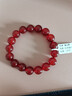 世福星8A級正品紅瑪瑙手串水晶瑪瑙手鏈女款紅色轉運本命年女士七夕禮物 8A收藏級臻品紅瑪瑙-12MM 附證書(shū) 曬單實(shí)拍圖