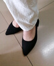 旻勝工作高跟鞋粗跟面試正裝女鞋黑色職業(yè)工作中跟單鞋學(xué)生公務(wù)員空姐 黑色 5cm 37 曬單實(shí)拍圖
