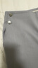 PRICH【莫代爾】時(shí)尚休閑直筒高腰九分西裝褲女 16淺灰色 S 160 曬單實(shí)拍圖