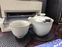 東茗堂 汝窯手抓壺防燙陶瓷茶壺單壺大容量功夫茶具茶杯套裝泡茶壺家用 手抓壺(1壺2杯)旅行包裝 270ml 曬單實(shí)拍圖