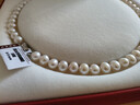 諸暨淡水珍珠項鏈近圓強光全珠鏈經(jīng)典百搭頸鏈送媽媽婆婆節日禮物 8-9mm 天然近圓珍珠項鏈 45CM（送證書(shū)+禮盒） 曬單實(shí)拍圖