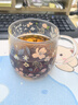 川島屋高硼硅玻璃泡茶杯茶水分離杯子2024新款辦公室水杯女高顏值 涂鴉小花(硅膠杯蓋+玻璃茶濾) 曬單實(shí)拍圖