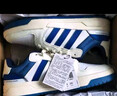 adidas ENTRAP美式校園風(fēng)運動(dòng)少年感復古籃球風(fēng)板鞋男女阿迪達斯 白/藍   42 曬單實(shí)拍圖