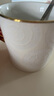 松發(fā)瓷器陶瓷杯子家用辦公室咖啡杯水杯女生大容量情侶馬克杯 綠色 曬單實(shí)拍圖