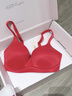 維多利亞的秘密 棉花糖珍珠杯文胸內褲套裝維密耀你紅禮盒馬年紅盒新年禮物 棉花糖-薄款 S +碼文胸+均碼內褲 曬單實(shí)拍圖