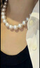周大生珍珠項(xiàng)鏈淡水珠典雅全珠項(xiàng)鏈送女生生日禮物扁圓(9-10mm) 曬單實(shí)拍圖