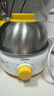 美的（Midea）【政府補貼】煮蛋器 蒸蛋器 單層7顆蛋 家用自動斷電迷你雞蛋羹神器防干燒不銹鋼便攜式MZ-ZDE1601 曬單實拍圖