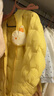 巴拉巴拉童裝嬰兒連體衣輕薄羽絨服寶寶衣服2025冬裝抱衣爬服男童女童萌趣 黃色雪人-白鴨絨 90 cm-充絨量47g 曬單實(shí)拍圖