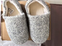 內泊【羊毛超保暖】乳膠棉鞋冬季全包跟防臭室內舒適家居棉拖鞋男灰42 曬單實(shí)拍圖