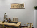探時(shí)光唐伯虎字畫(huà)山水畫(huà)國畫(huà)現代中式客廳沙發(fā)裝飾畫(huà)書(shū)房辦公室靠山掛畫(huà) 唐伯虎 - 松崖別業(yè)圖 170*60cm（大氣磅礴） 實(shí)木框+安徽熟宣宣紙+卡紙+高透有機玻璃 曬單實(shí)拍圖