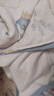 愛(ài)貝迪拉（AIBEDILA）嬰兒睡袋春秋竹棉暖姜恒溫寶寶兒童防踢被分腿睡衣睡袋雙層M碼藍 曬單實(shí)拍圖