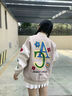 京多夢(mèng)學(xué)院風(fēng)甜美字母刺繡棒球服女2026春設計感軟糯米杏撞色夾克外套女 杏色 M （95-110斤） 曬單實(shí)拍圖