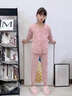 G.DUCKKIDS童裝校服神器內膽加厚兒童保暖內衣三層夾棉內搭女中大童棉襖冬裝 粉色套裝 170 適合160-170cm年齡14-15歲 曬單實(shí)拍圖