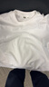 優(yōu)衣庫男裝女裝大師T AIRism棉混紡圓領(lǐng)T恤長(cháng)袖25秋冬新款479781 00 白色 M 曬單實(shí)拍圖
