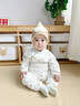 優(yōu)奇寶寶套裝秋冬夾棉保暖衣服嬰兒純棉夾棉內衣兒童秋衣秋褲薄棉秋裝 萌萌小象 80 曬單實(shí)拍圖
